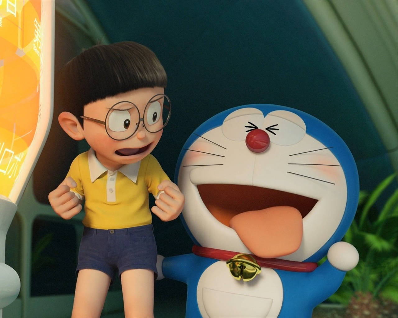 Hilarious Doraemon And Nobita Wallpaper