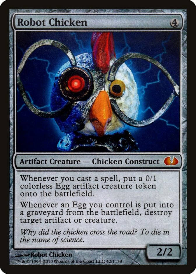 Hilarious Robot Chicken Trading Card Wallpaper