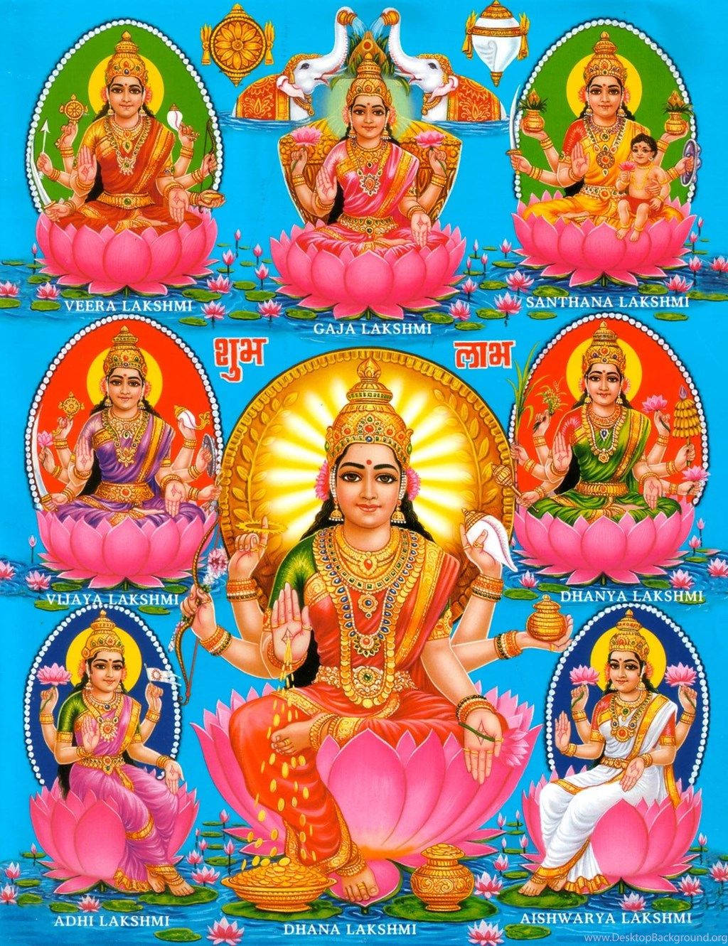 Hindu God Lakshmi Wallpaper