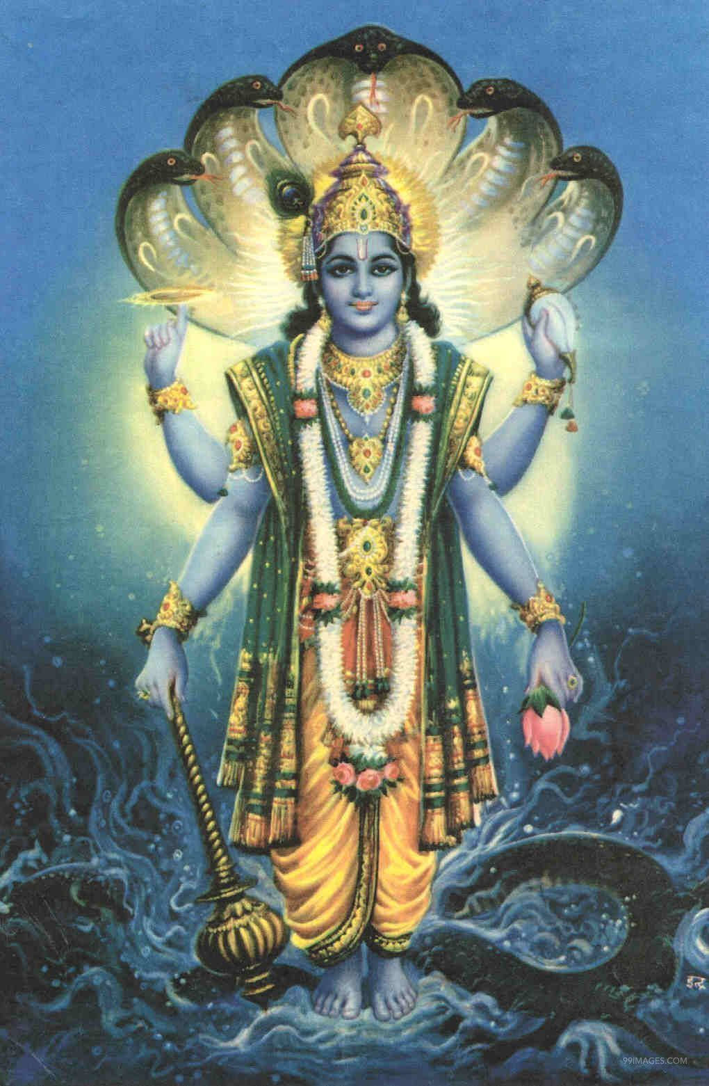 Hindu Myth Lord Vishnu Wallpaper