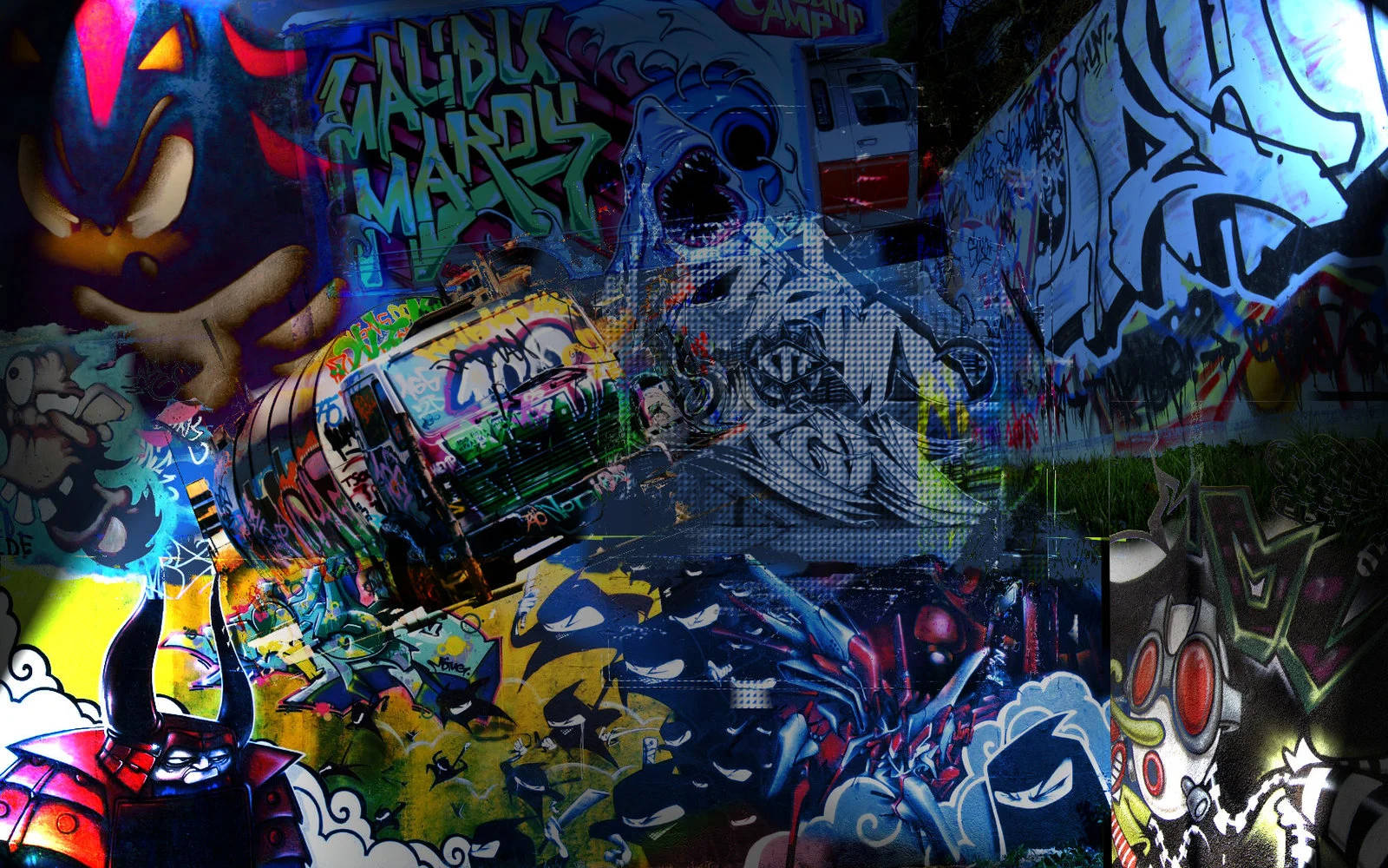 Hip Hop Graffiti Sonic Unleashed Wallpaper