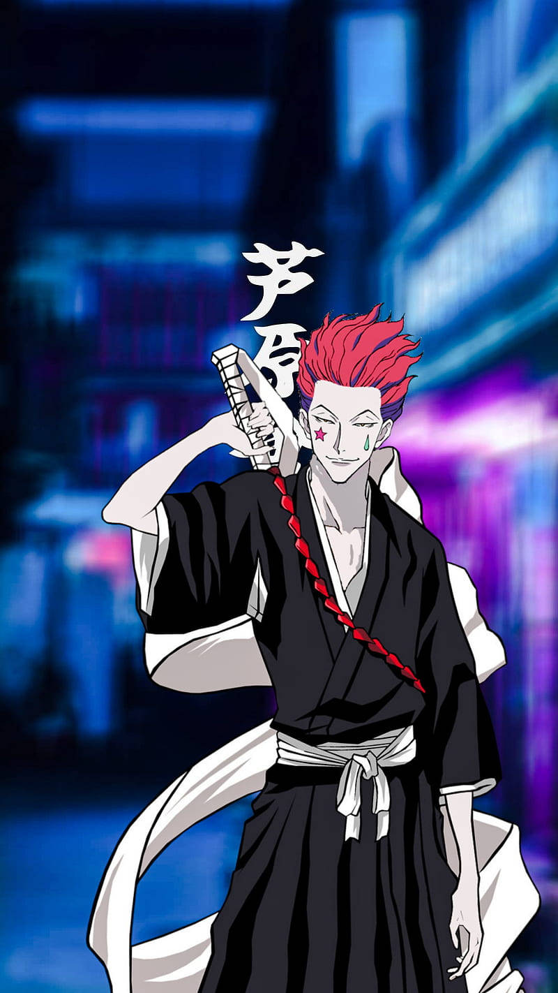 Hisoka In Yukata From Hunter X Hunter Iphone Wallpaper