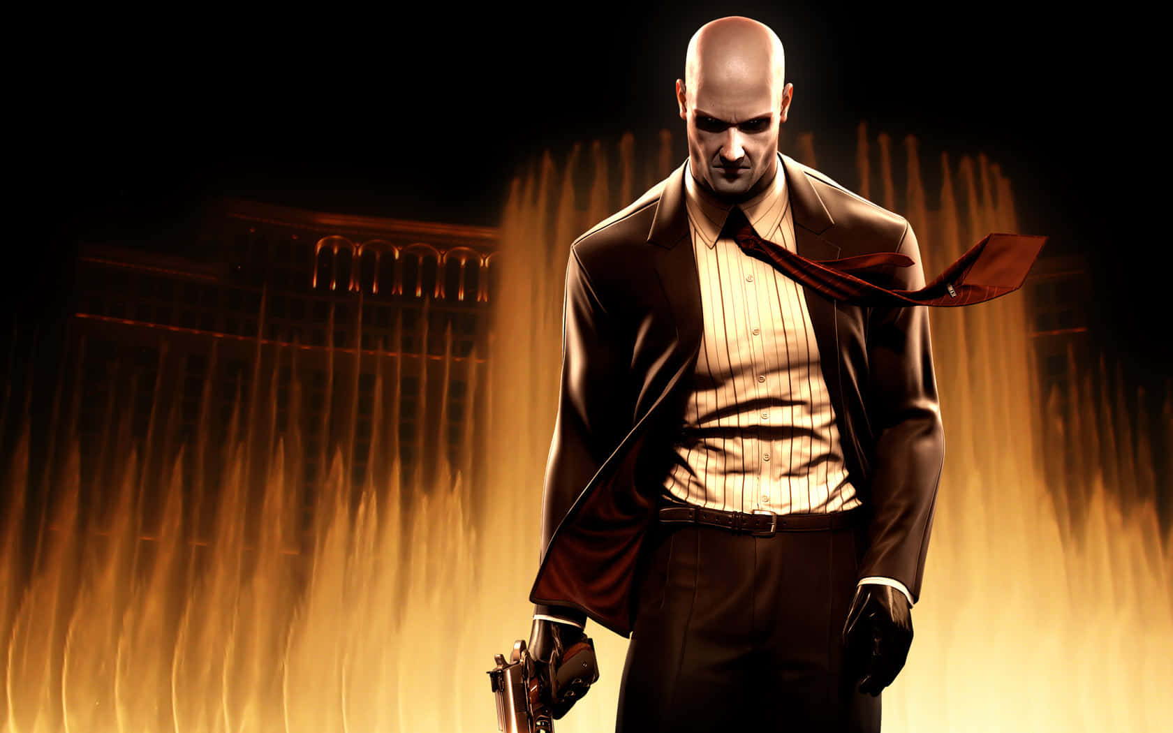 Hitman With Yellow Desktop Wallpaper