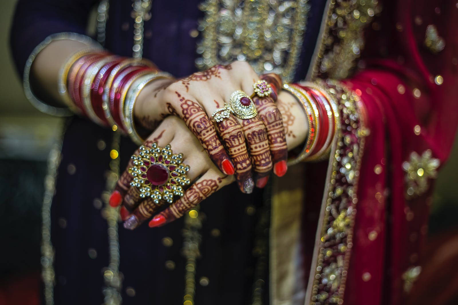 Holding Up Hands Indian Wedding Wallpaper