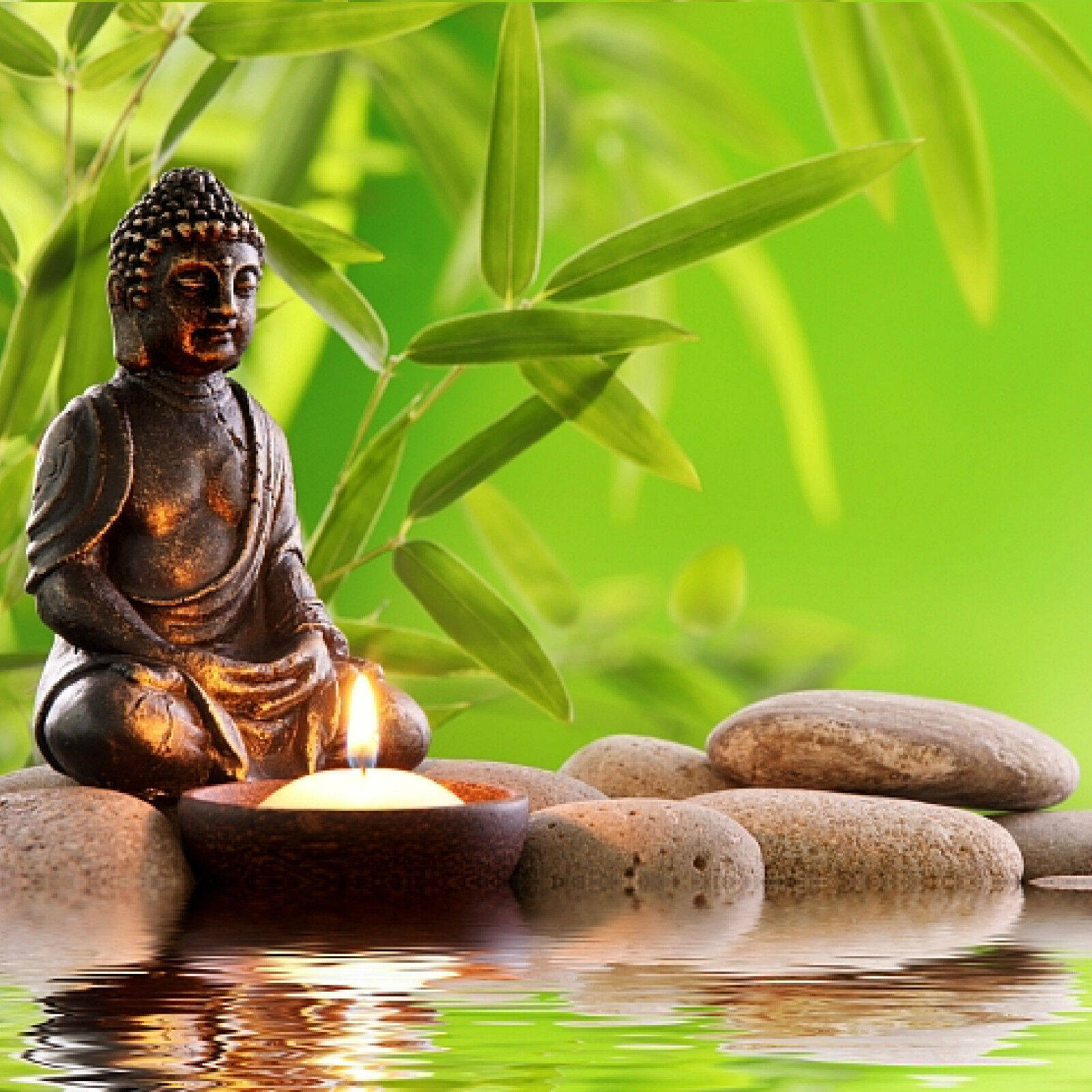 Holistic Buddha Altar Wallpaper