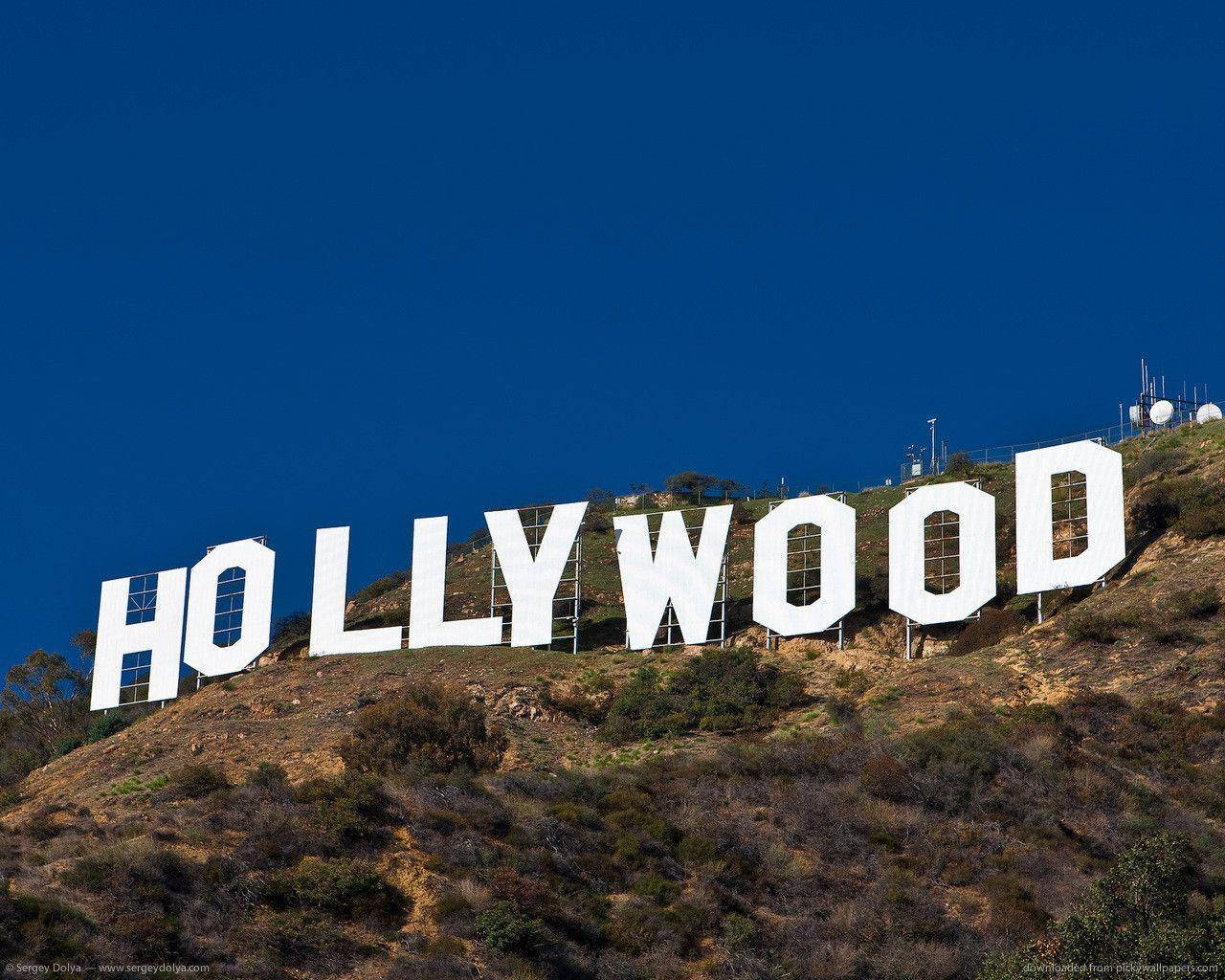 Hollywood Sign Cool Shot Wallpaper