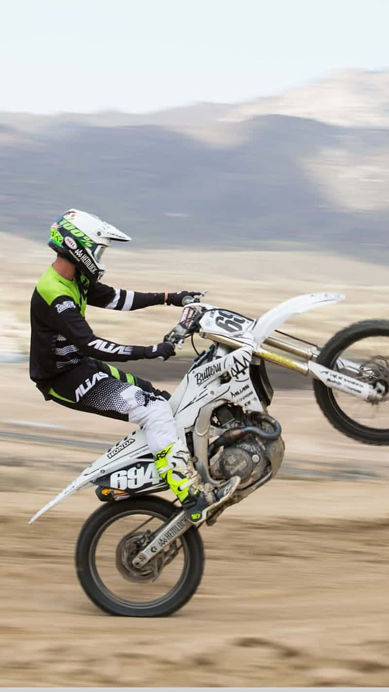 Honda Dirt Bike Wheelies Wallpaper