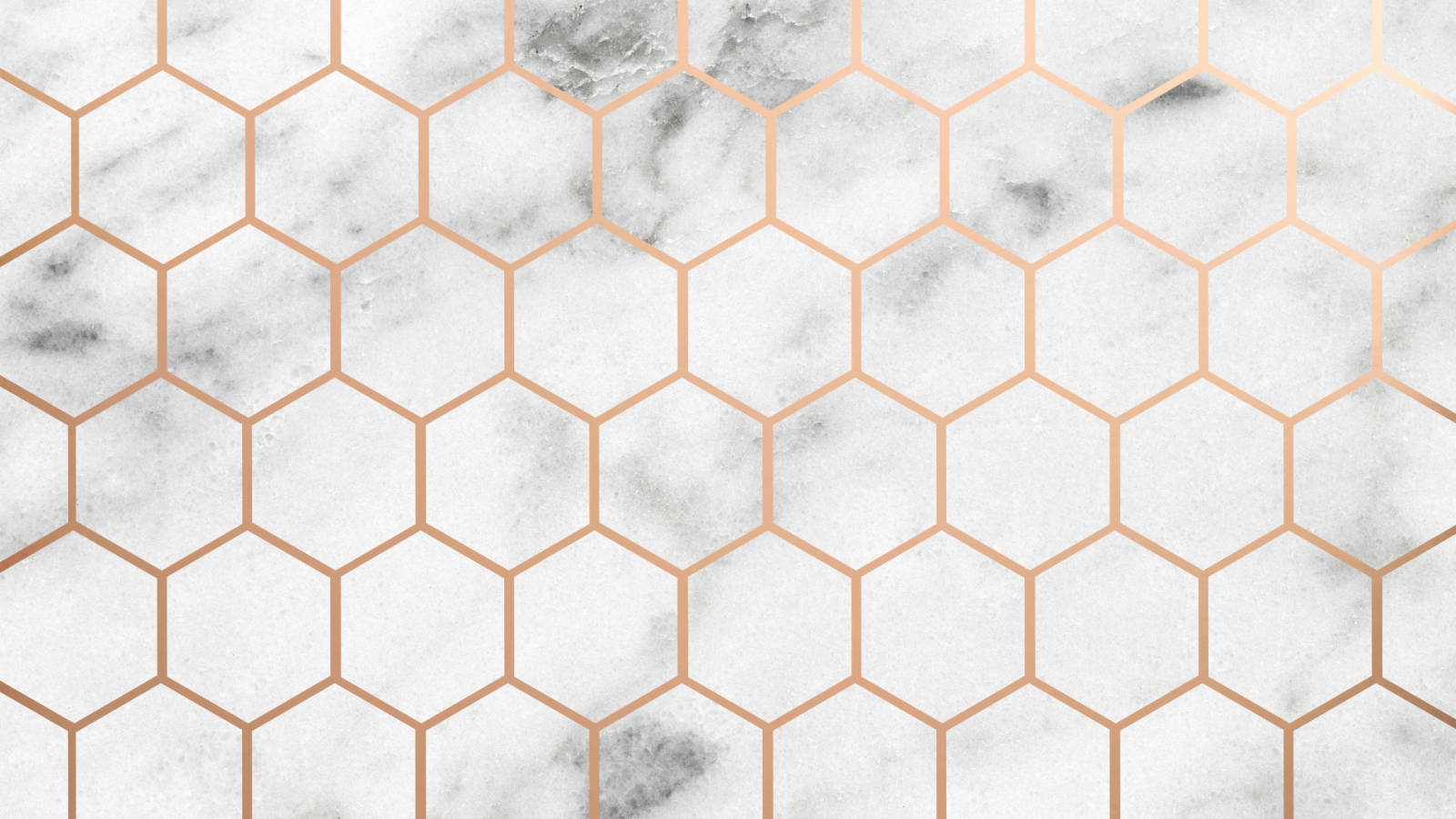 Honeycomb Gold Marble Wallpaper