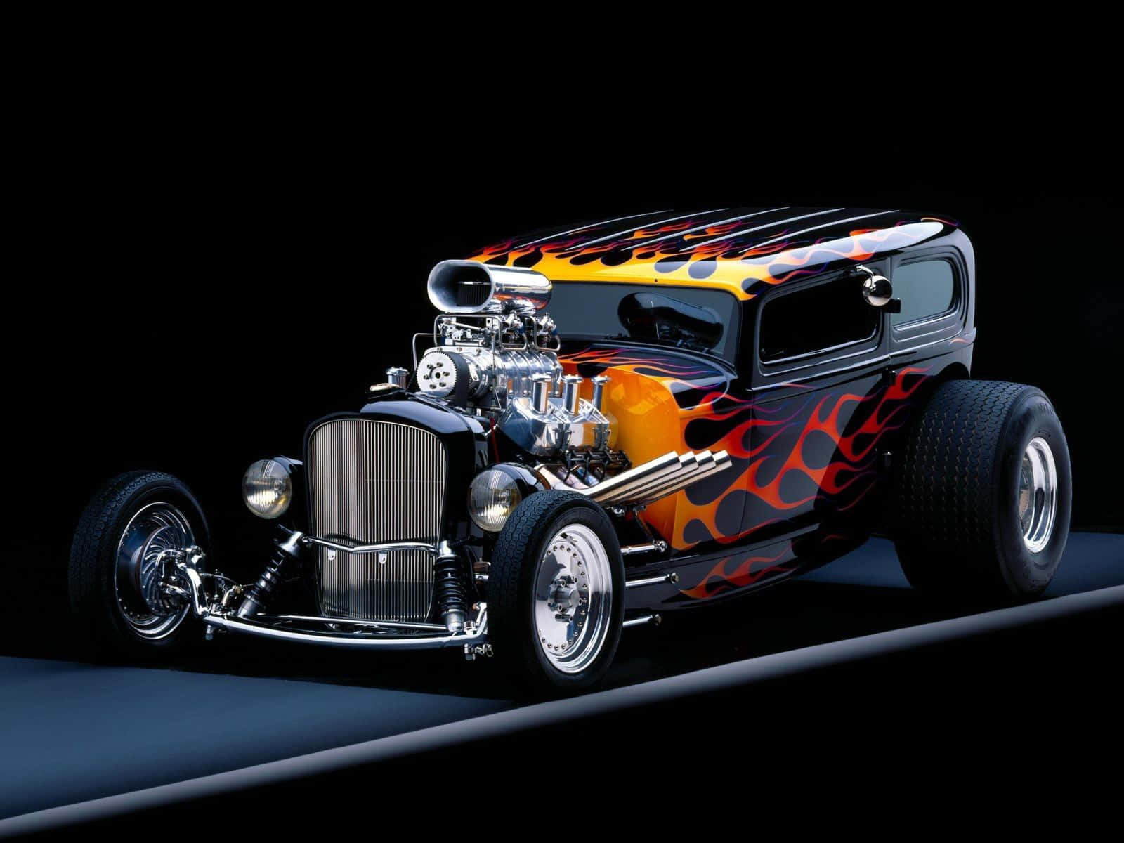 Hot Rod Theme Presentation Wallpaper