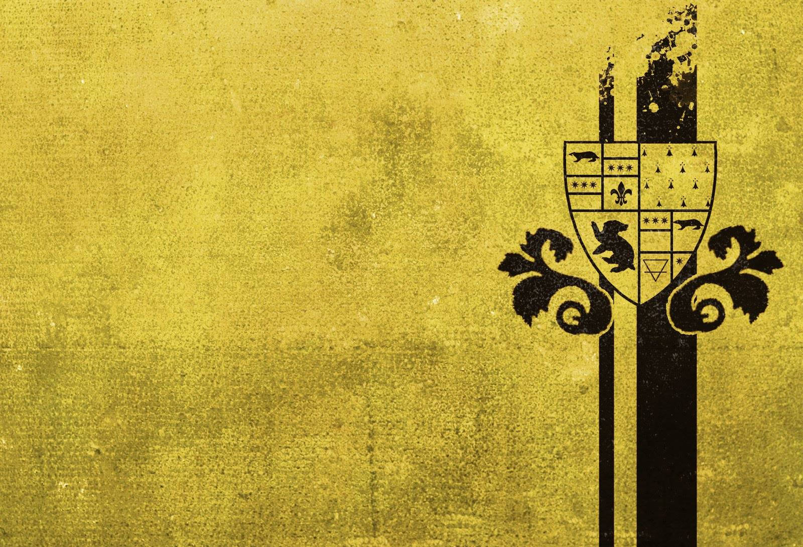 Hufflepuff Logo Yellow Grunge Wallpaper