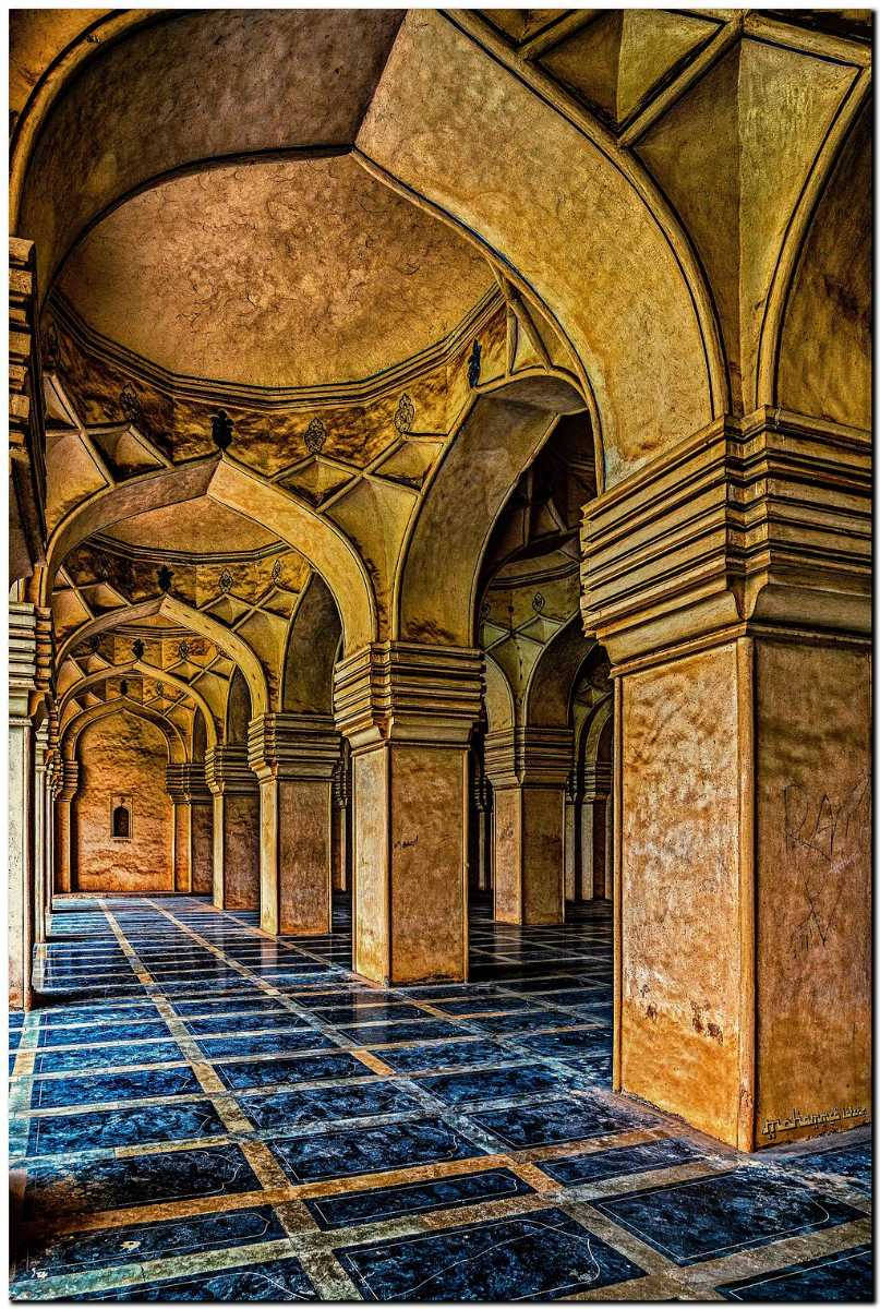 Hyderabad Qutub Mosque Interior Wallpaper
