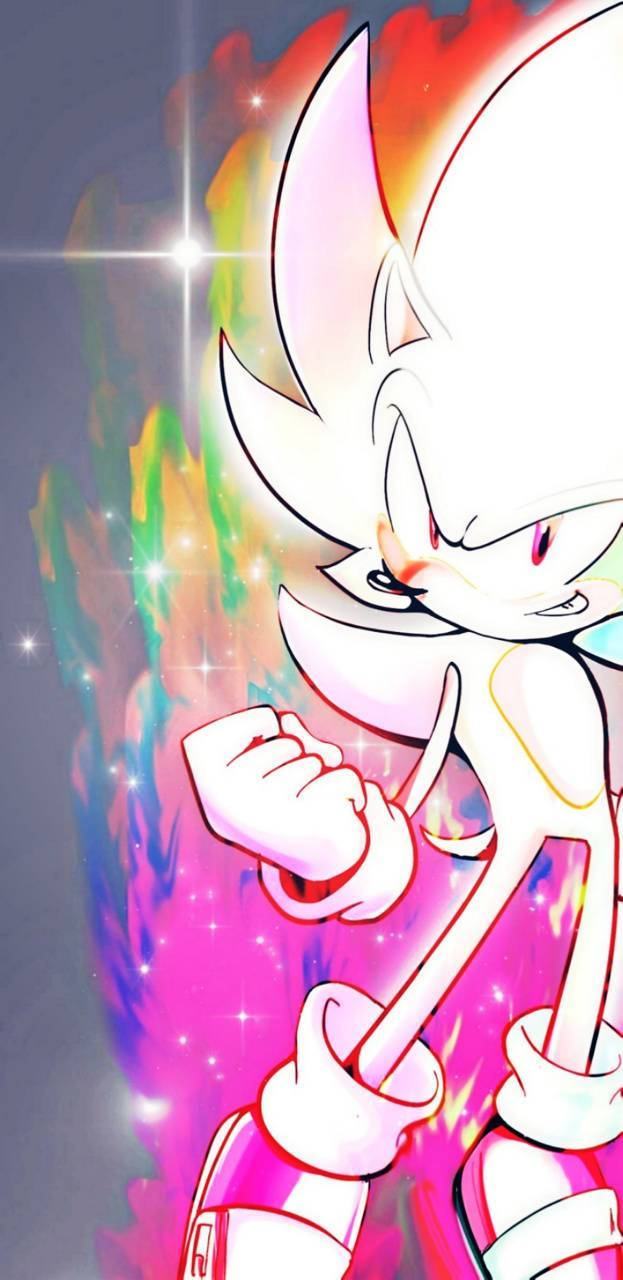 Hyper Sonic Colorful Background Wallpaper