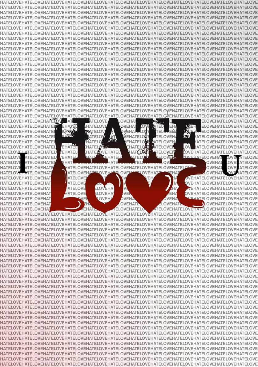 I Hate You With Heart Wallpaper