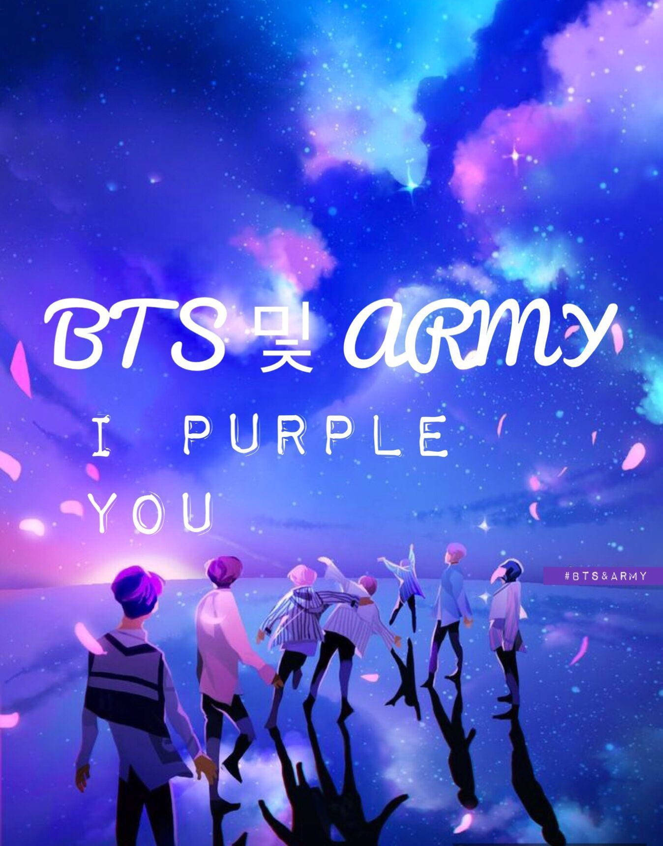 I Purple You Army Bts Graphic Wallpaper