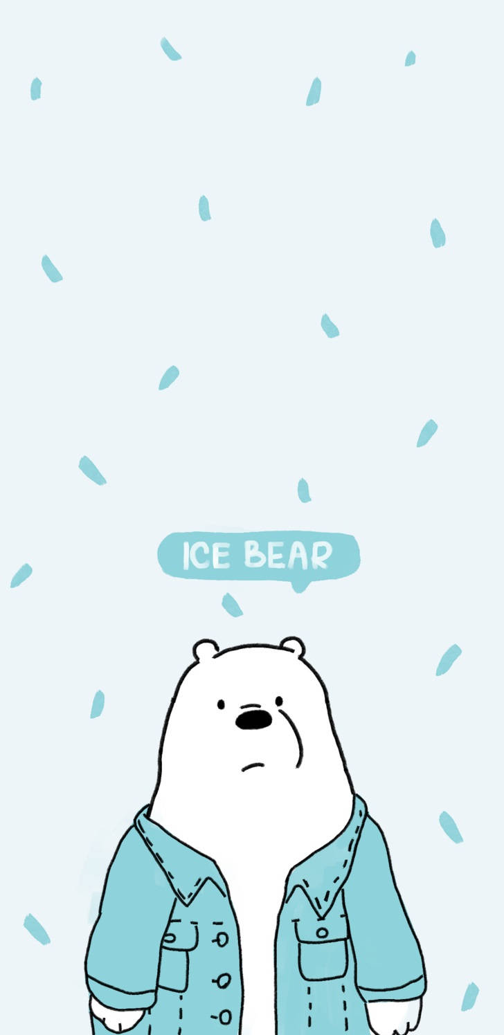 Ice Bear We Bare Bears Denim Blue Aesthetic Wallpaper