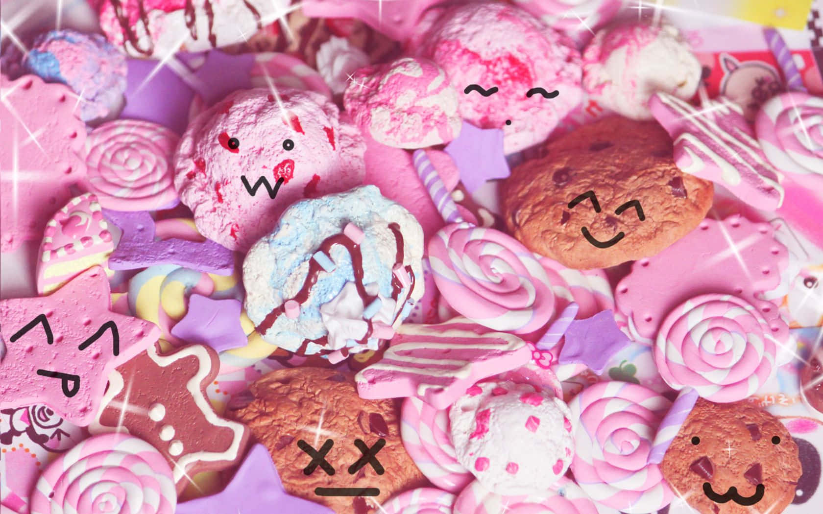 Ice Cream Candy Aesthetic Wallpaper