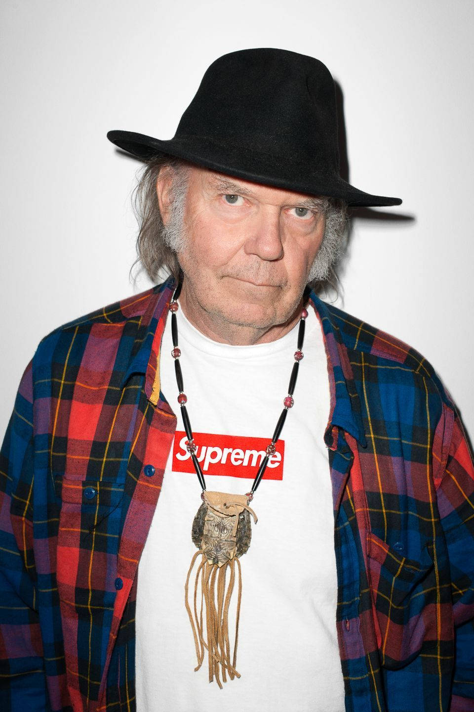 Iconic Canadian Singer-songwriter, Neil Young In A Supreme Photoshoot Wallpaper