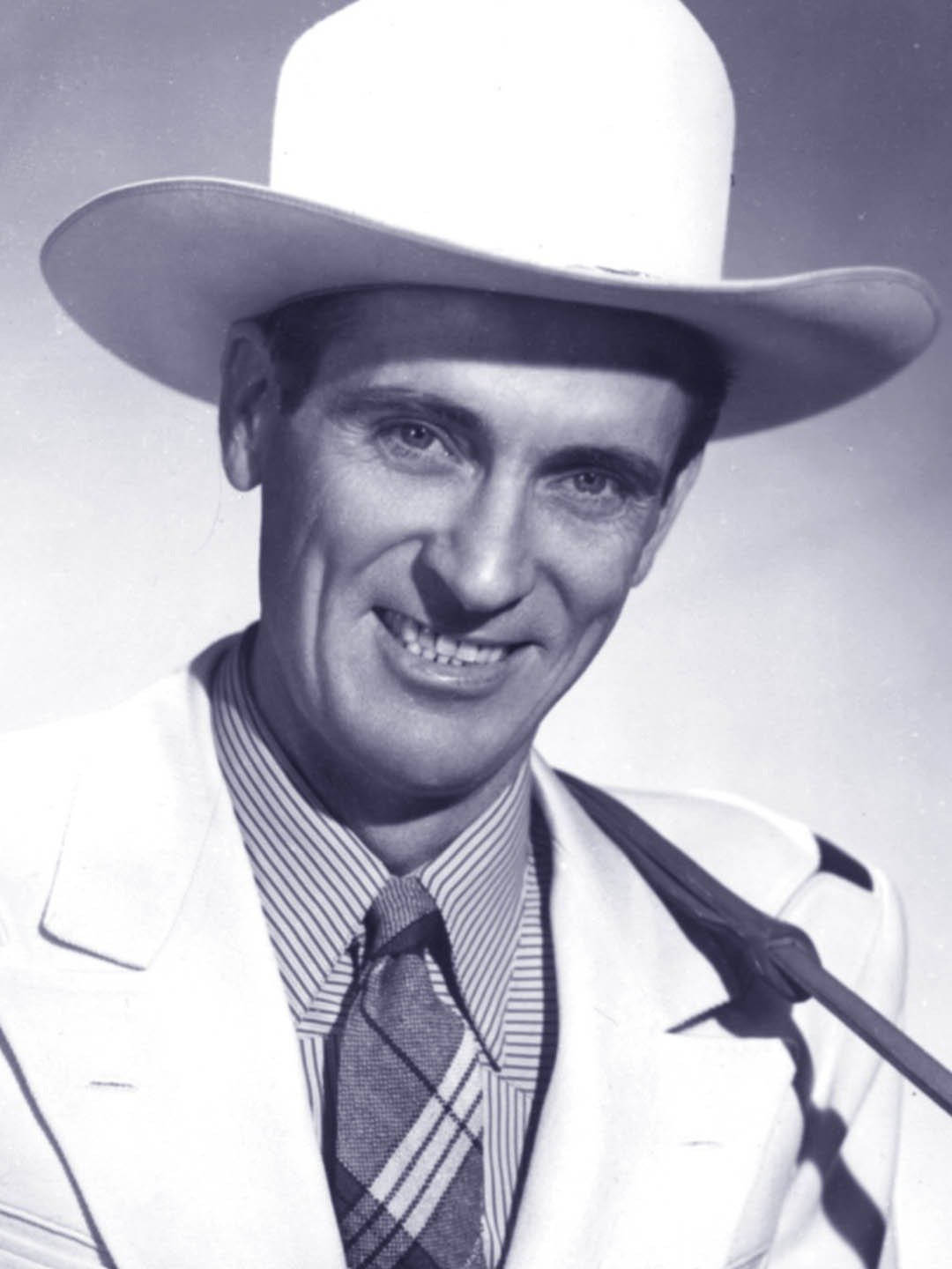 Iconic Country Star Ernest Tubb In Stetson Vintage Portrait Wallpaper