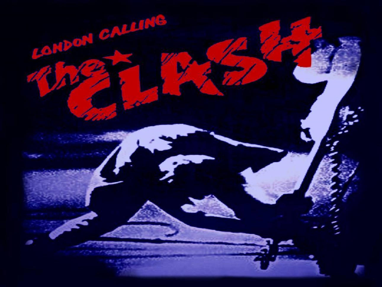 Iconic London Calling Album Cover By The Clash Wallpaper