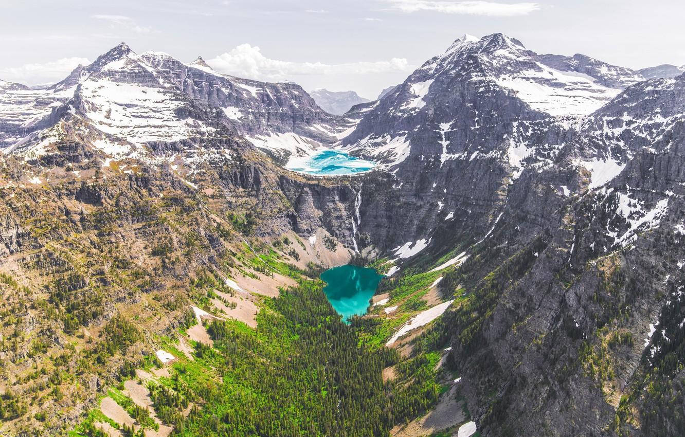 Icy Montana Waterfall Wallpaper