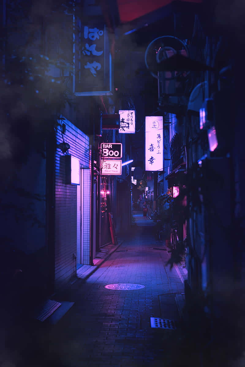 Illuminate Your Digital Life With A Neon Aesthetic Phone! Wallpaper