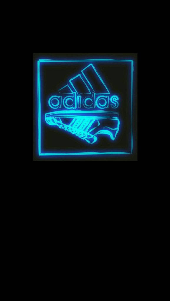 Illuminating Logo Of Adidas Iphone Wallpaper