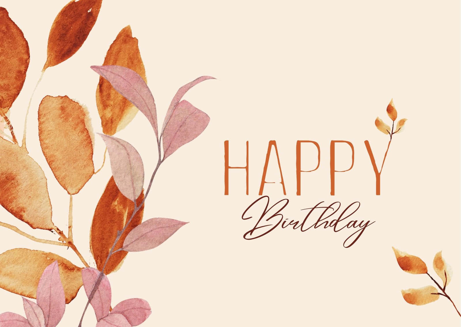 Image Beautiful Fall Birthday Celebration Wallpaper