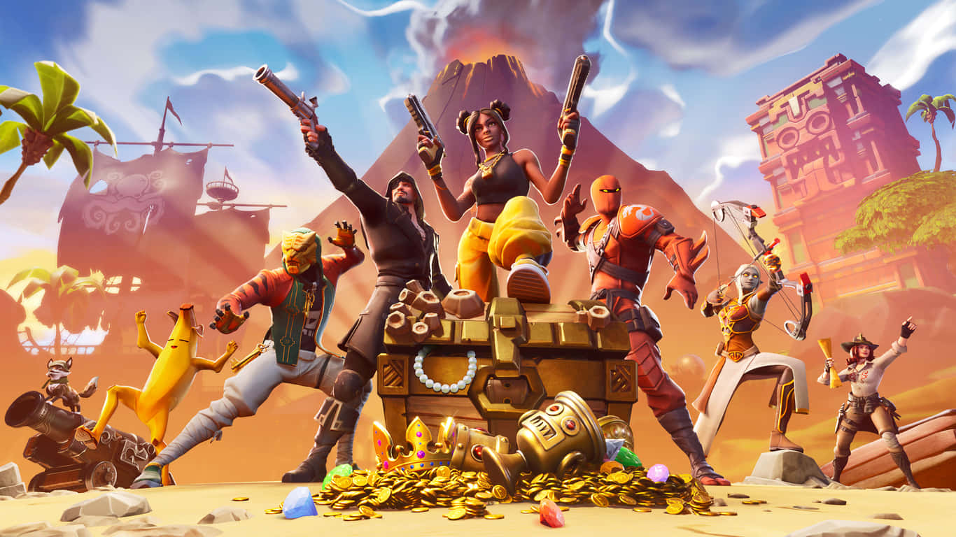 Image Epic Battle Royale - Fortnite On 1366x768 Display Wallpaper