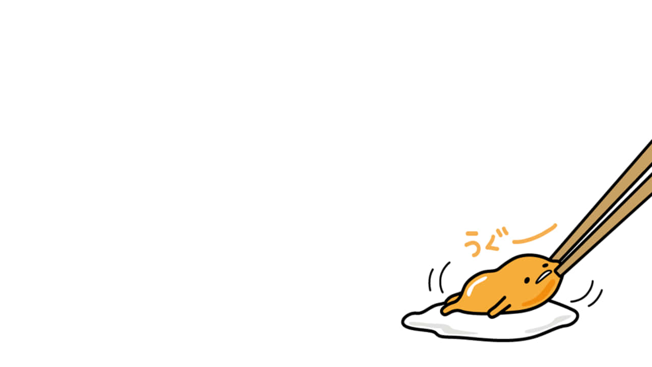 Image Gudetama Situating Itsself On A Computer Keyboard Wallpaper