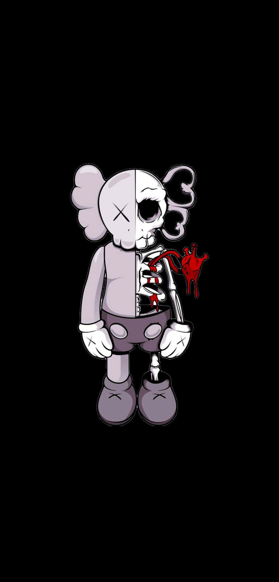 Download free Image Iconic Kaws Graffiti Art On An Apple Iphone