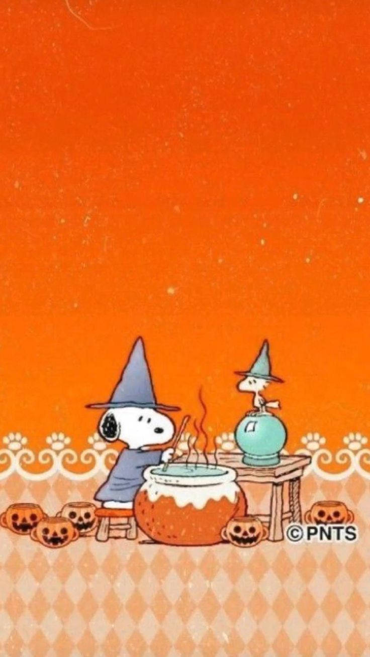 Image Snoopy Celebrating Halloween Wallpaper