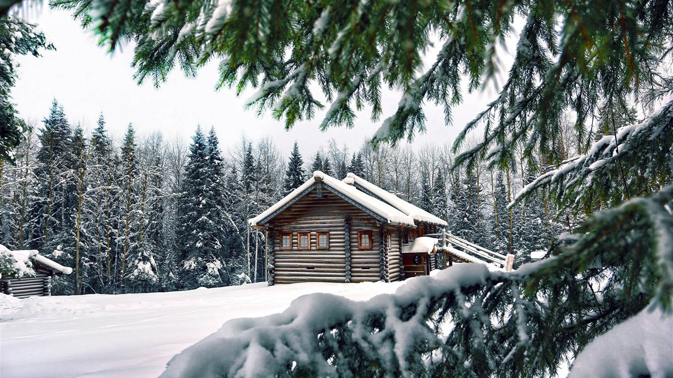 Image Winter Morning In The Alps Wallpaper