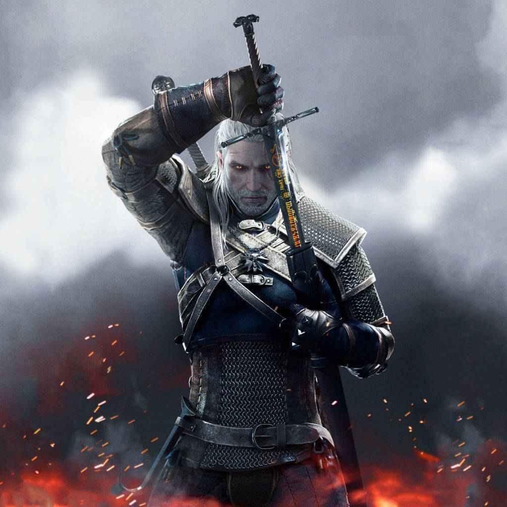 image witcher 3 wild hunt geralt ipad wallpaper ilikewallpaper com kadbfjjsc8ebmjh3