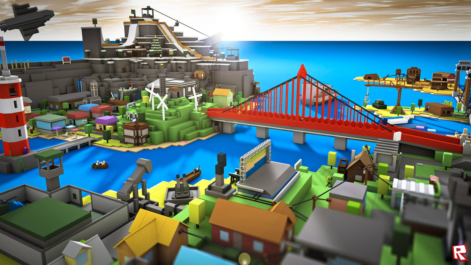 Download free In-game City In Roblox 4k Wallpaper - MrWallpaper.com