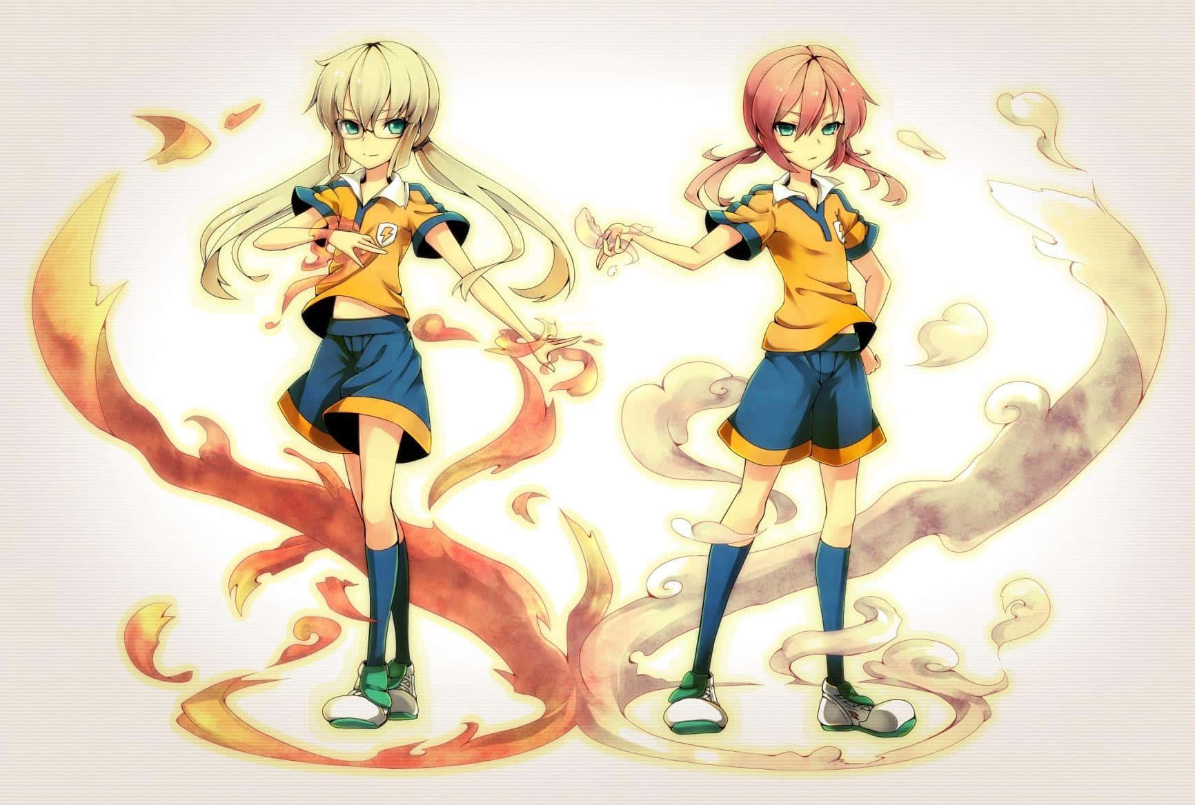 Inazuma Eleven Twin Flames Artwork Wallpaper