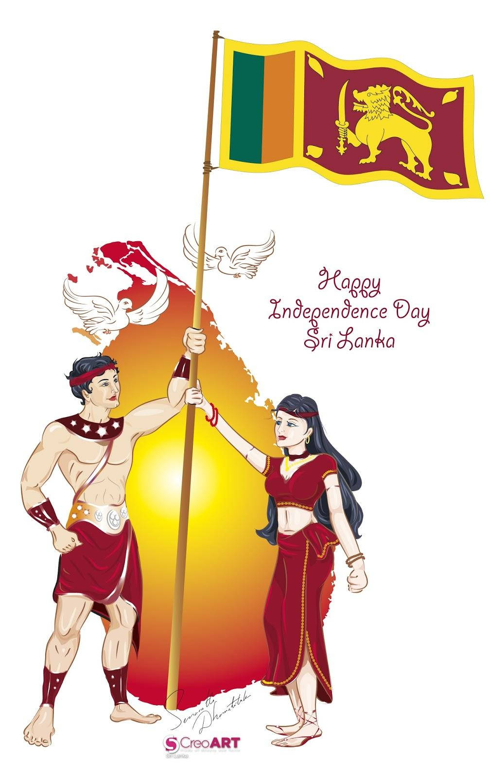 Independence Day Sri Lanka Art Wallpaper