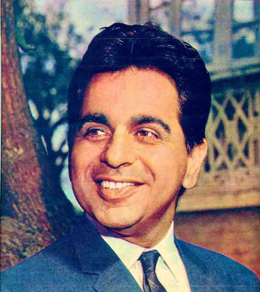 Indian Actor Dilip Kumar Colorized Wallpaper