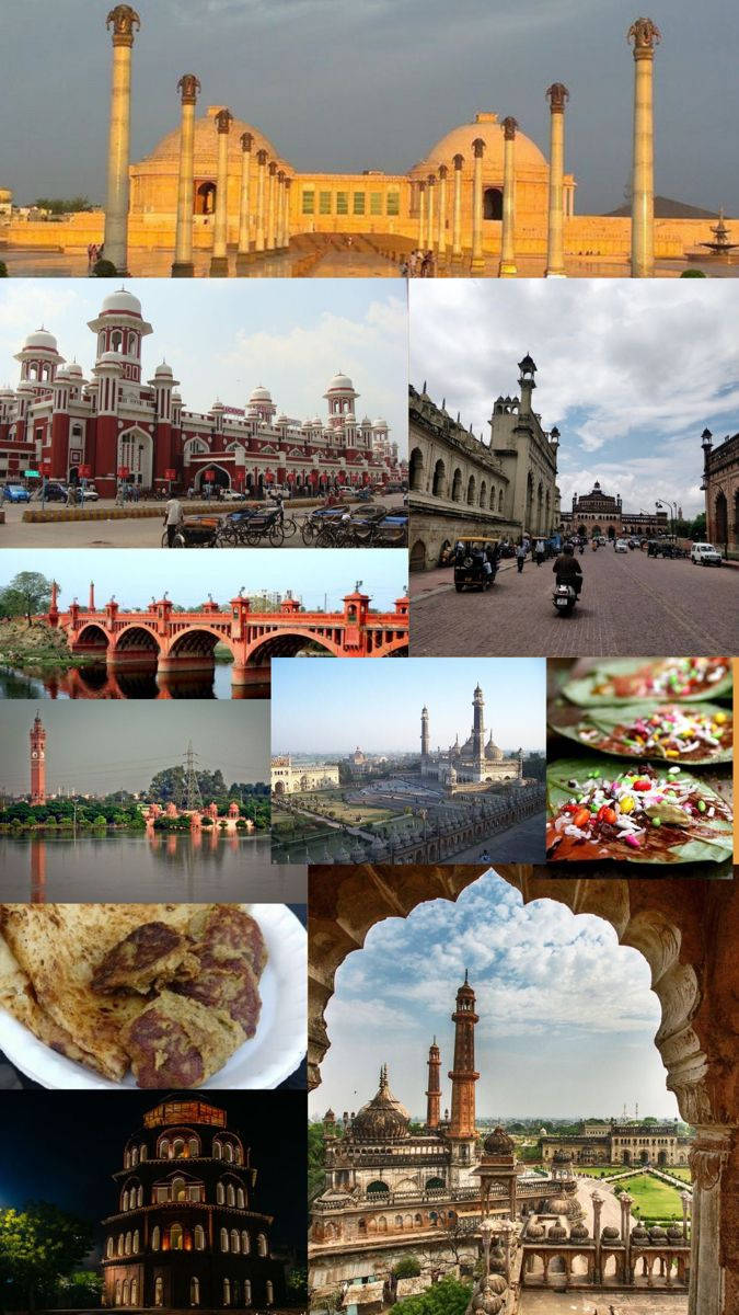 Indian Aesthetic Buildings Collage Wallpaper