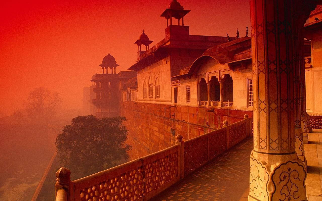 Indian Aesthetic Red Sky Wallpaper
