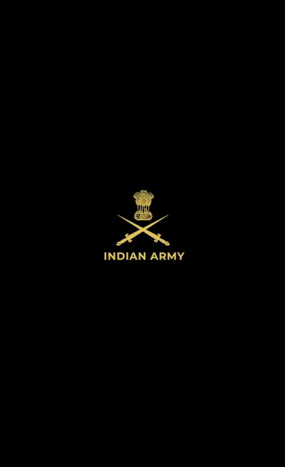 Indian Army Logo Minimalist Wallpaper