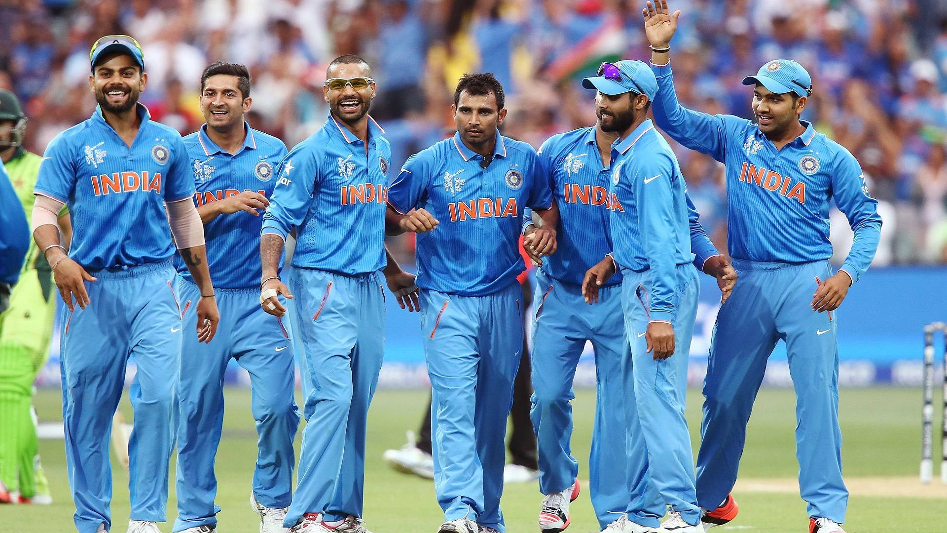 Download Indian Cricket Team In Rooftop Wallpaper | Wallpapers.com