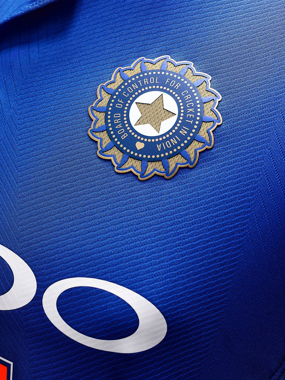 Indian Cricket Team Logo On Jersey Wallpaper