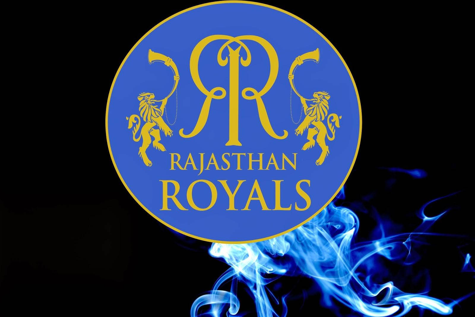 Indian Cricket Team Logo Rajasthan Royals Smoke Wallpaper