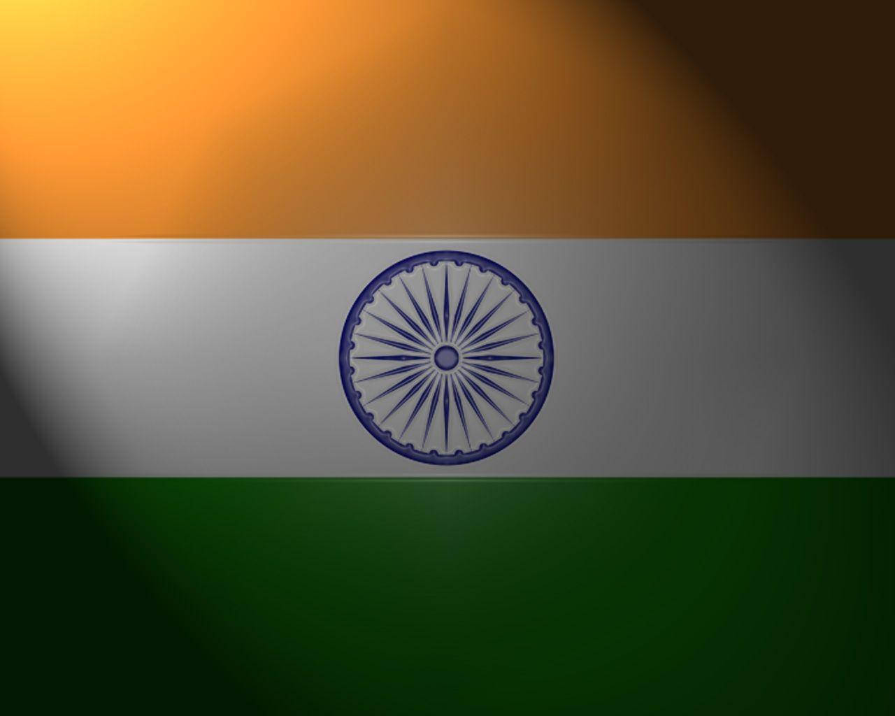 Indian Flag Hd With Black Border Vignette Wallpaper