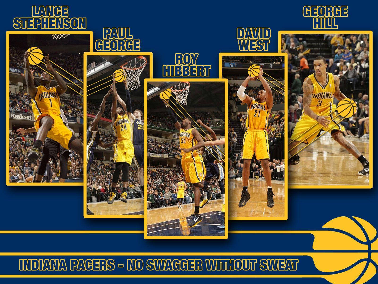 Indiana Pacers Starting Five Wallpaper