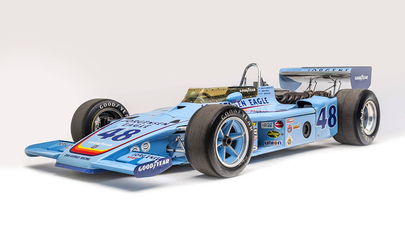 Indianapolis 500 Blue Formula 1 Car Wallpaper