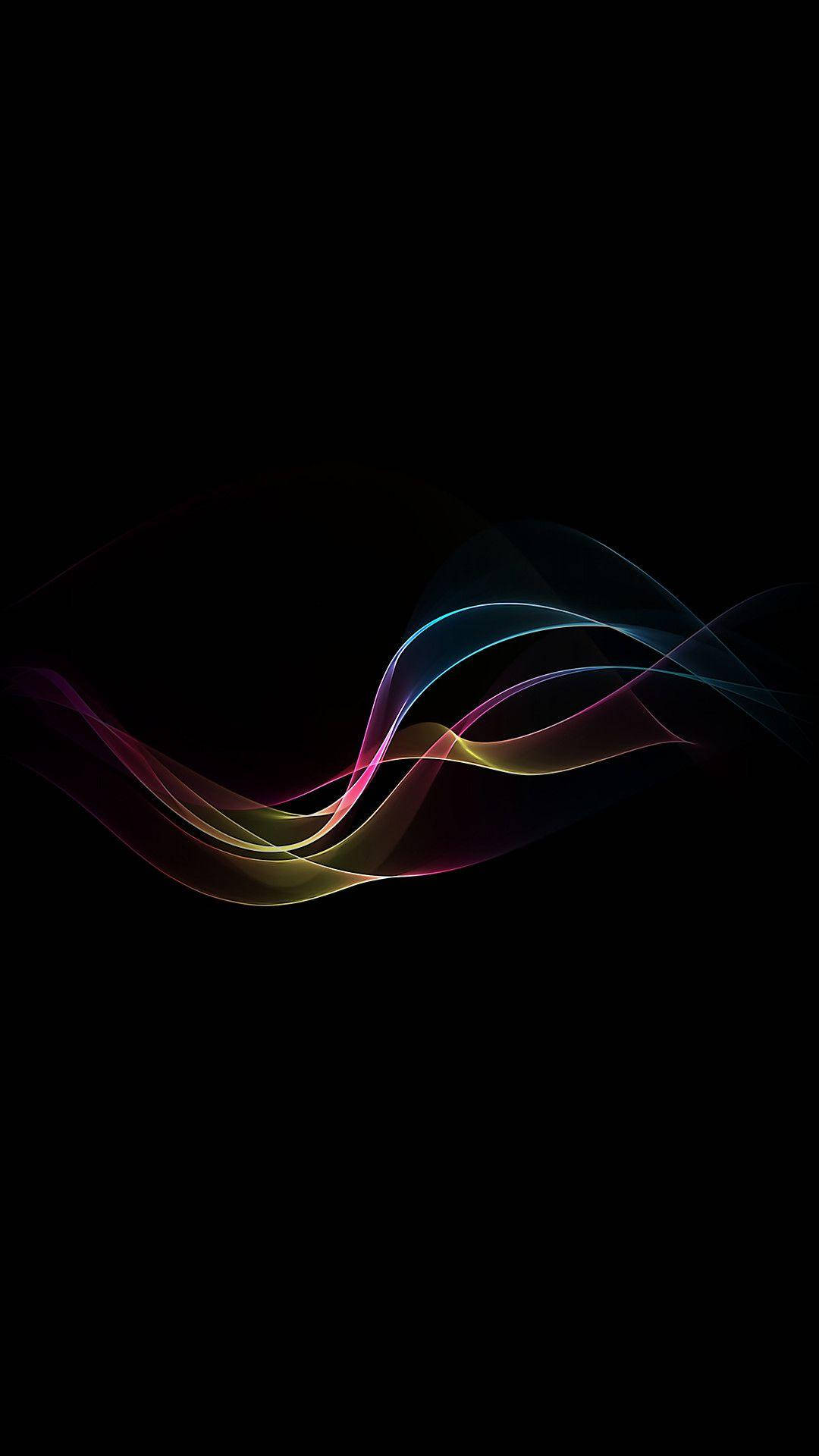 Infinix Dancing Colorful Glowing Waves Wallpaper