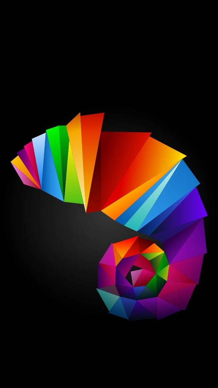 Infinix Vector Illustration Colorful Chameleon Wallpaper