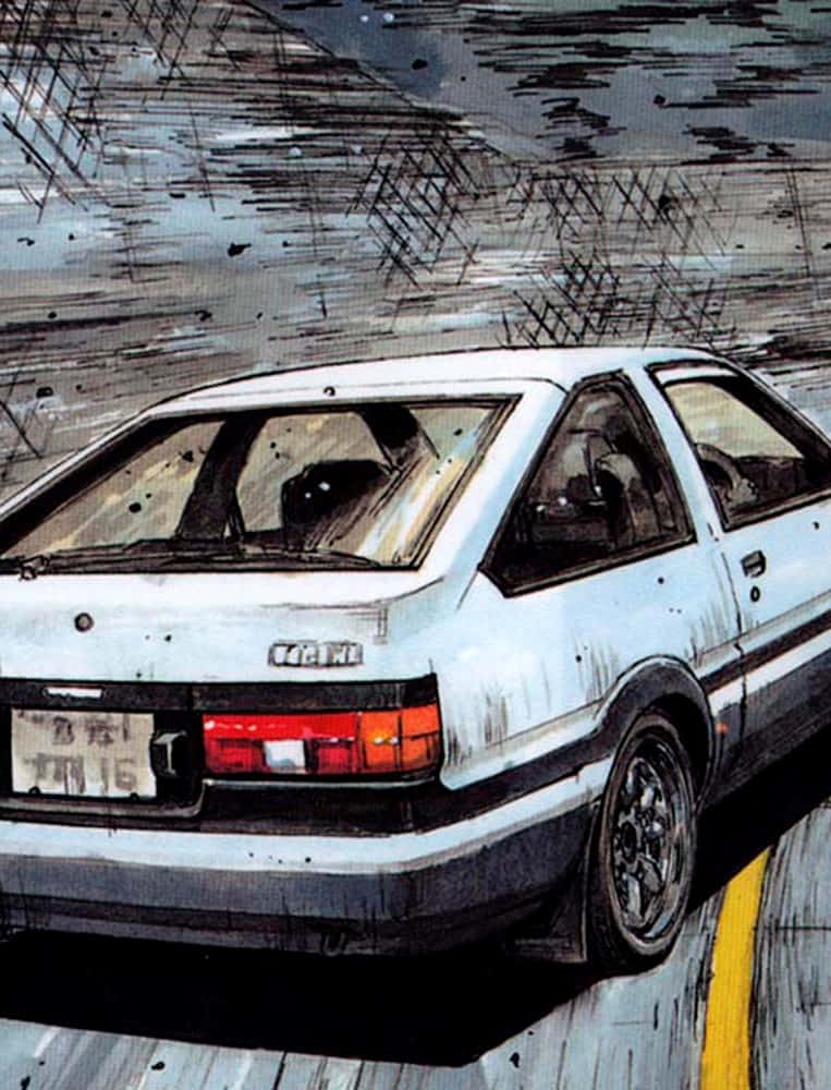 Initial D Phone Dirty Car Wallpaper