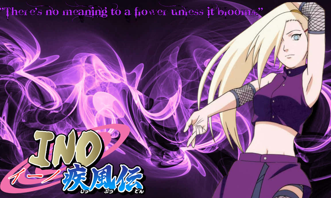 Ino Yamanaka, Fan-favorite Teen Shinobi And Member Of Team Asuma In Naruto. Wallpaper